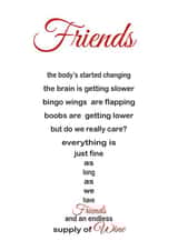 Friends and wine make the world go round created by Unique Word Designs