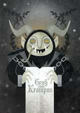 Gruss vom Krampus! Alternative Christmas card for those on the naughty list. created by Paul Burgess