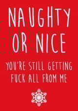 naughty nice Christmas Card 7739 created by Bonnie Banter