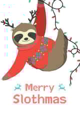merry slothmas Christmas Card 24491 created by Jordan Williams