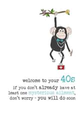 Welcome to your 40s created by Dandelion Stationery