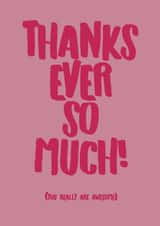 thanks ever Thank You Card 9632 created by DesignsByFKB
