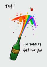 yay prosecco Anniversary Card 12092 created by Gerry Alexis