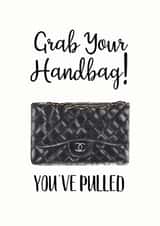 handbag humour Anniversary Card 27478 created by The Monochrome Bow