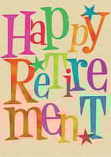 happy star Retirement Card 5612 created by Lizzie O'Grady