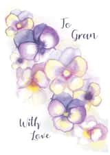 To Gran With Love Floral Card created by Zoe-Claire