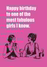 fabulous friend Birthday Card 12860 created by Witty Banter
