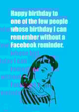 birthday few Birthday Card 12863 created by Witty Banter