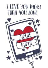 love you Valentines Day Card 26495 created by PaperJam Print Co.