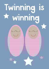 twins twinning New Baby Card 12479 created by Calliwally