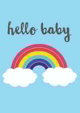 baby rainbow New Baby Card 12481 created by Calliwally