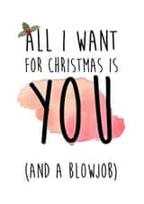 funny rude Christmas Card 12415 created by LOVE PAPER RAINBOW