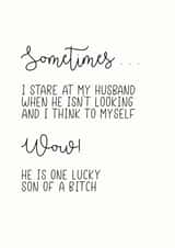 sometimes stare Anniversary Card 27483 created by The Monochrome Bow