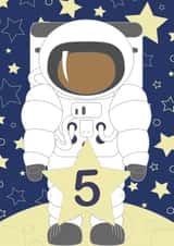 space astronaut Birthday Card 8789 created by Sarah Twist