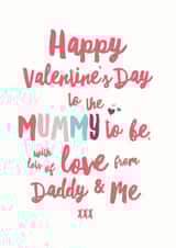 Mummy To Be Valentine's Day Card created by Sweetlove Press