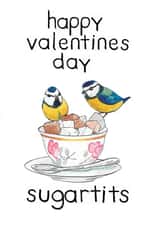 sugartits bird Valentines Day Card 14553 created by Blair