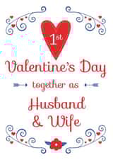 1st together Valentines Day Card 4797 created by Hello Fridays Studio