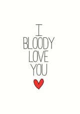 bloody love Valentines Day Card 8774 created by Sioux Alice