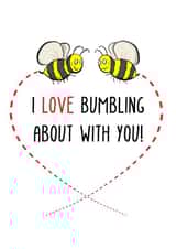 love bee Valentines Day Card 22539 created by Chris Williams