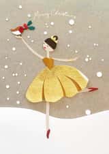 Ballerina xmas Christmas Card 14529 created by Tigerlily