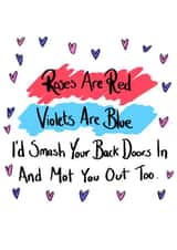 roses red Valentines Day Card 35741 created by Pretty/Insulting