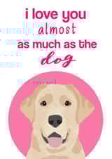 labrador love Valentines Day Card 25140 created by Pet Friendly