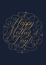 Happy Mother's Day - Ornamental Calligraphy Card created by Leah Chong - Leah Design