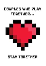 gamer gaming Valentines Day Card 14017 created by The Laughing Sloth