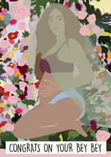 beybey beyonce Pregnancy Card 7355 created by Rumble Cards