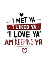 I met Valentines Day Card 11210 created by @linesbehind