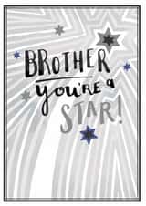 Classic Birthday Card - Brother  - You're A Star created by Louise Tiler