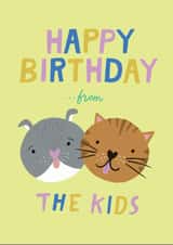 Cute Birthday card for a pet parent created by Lisa Greener