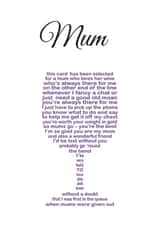mum wine Card 10812 created by Unique Word Designs