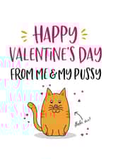 valentines cat Valentines Day Card 38190 created by Beehive Design