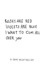roses red Valentines Day Card 7292 created by Naughty Nice