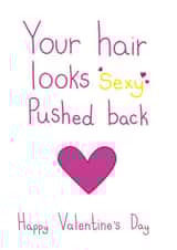 your hair Valentines Day Card 36160 created by Ahillustrations