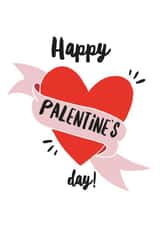 pal palentine's Valentines Day Card 14608 created by Letter V Prints