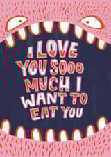 love girlfriend Valentines Day Card 37707 created by The Cardy Club