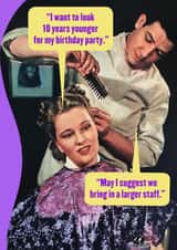 look younger Birthday Card 38377 created by Empty Roll Cards