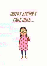 insert cake Birthday Card 14040 created by The Cardy Club