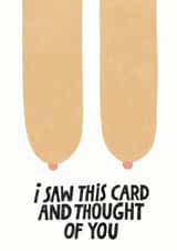 saw tthought Birthday Card 14042 created by The Cardy Club