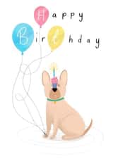 dog balloons Birthday Card 9973 created by Chloe Fae Designs