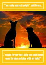 dog date Card 35040 created by Oh So Cheeky