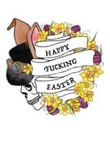 tattoo skull Easter Card 2760 created by Sarah Watts @2littleboys