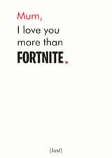 fortnite mum Mothers Day Card 12936 created by Different Design Co