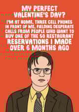 Cheeky Valentines Day Card - Dwight - The Office US - My Perfect Valentines Day created by Studio Doodles