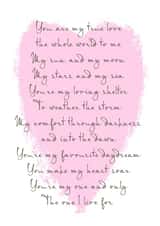 The one I live for card created by Giddy Kipper