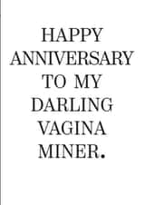 darling vagina Anniversary Card 38422 created by Huxters