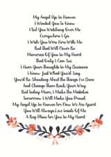 angel heaven Thinking of you Card 5136 created by The Monochrome Bow