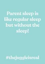 parent sleep New Baby Card 12485 created by Calliwally
